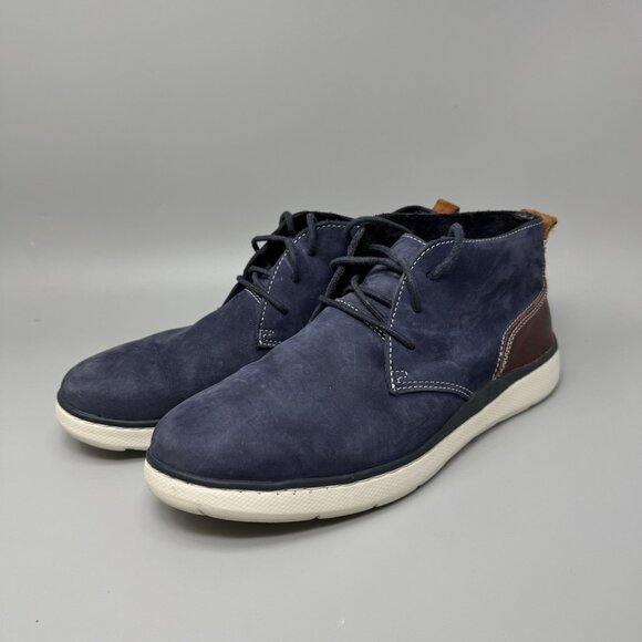Johnston & Murphy Farley Chukka Boot Navy Oiled Nubuck Size 10.5 Men’s - Picture 3 of 9